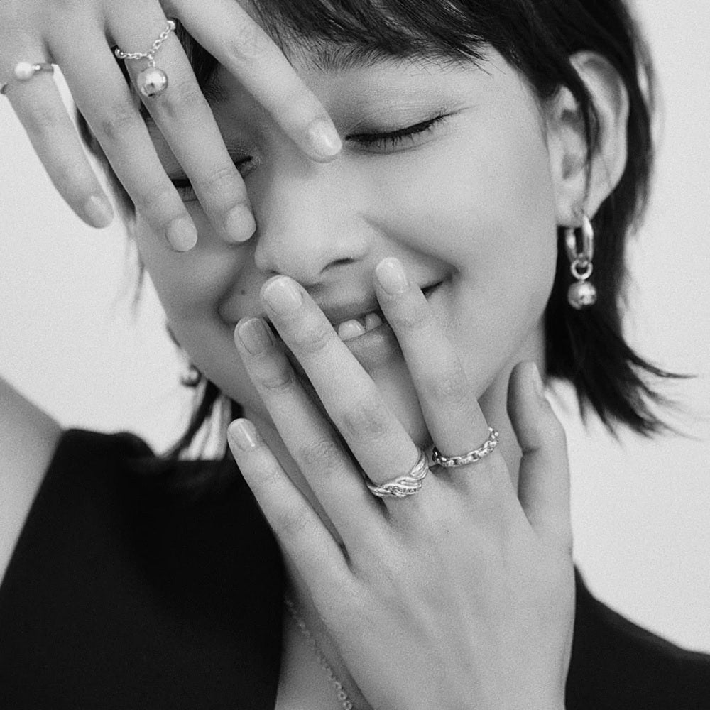 ESME PAVED CHAIN LINK RING / エスメペイブドチェーンリンクリング