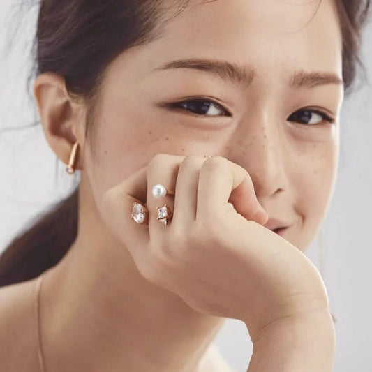 AMALIE OVAL STONE RING / アメリオーバルストーンリング