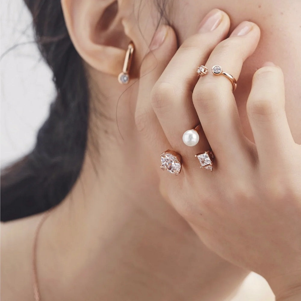 AMALIE OVAL STONE RING / アメリオーバルストーンリング