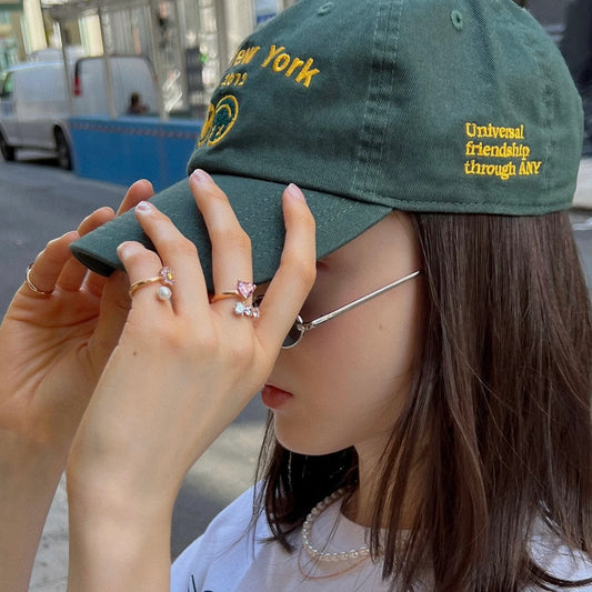 ANY CLUB UNIVERSIAL FRIENDSHIP SMILE CAP / エニークラブユニバーサルフレンドシップスマイルキャップ / FOREST GREEN / フォレストグリーン