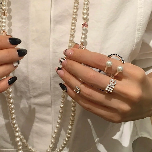 'ME' LETTER PAVE SETTING OPEN RING / ミーレターパヴェセッティングオープンリング
